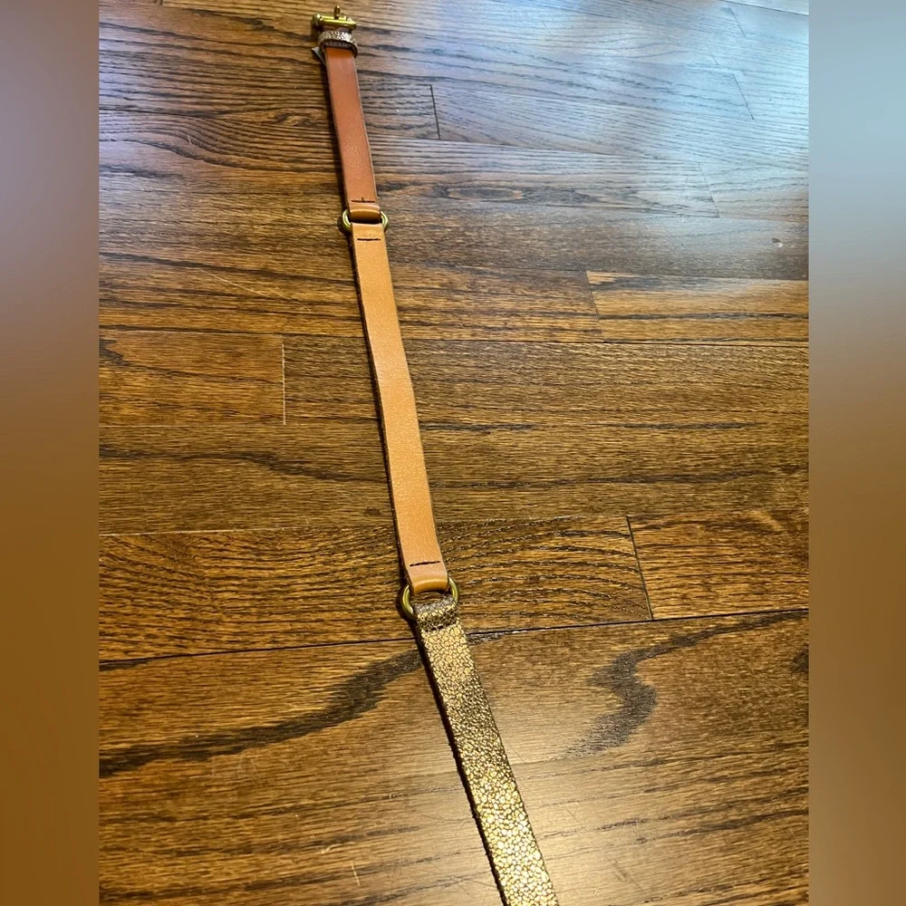 FOSSIL Leather Belt with Multiple Colors and Patterns Brown